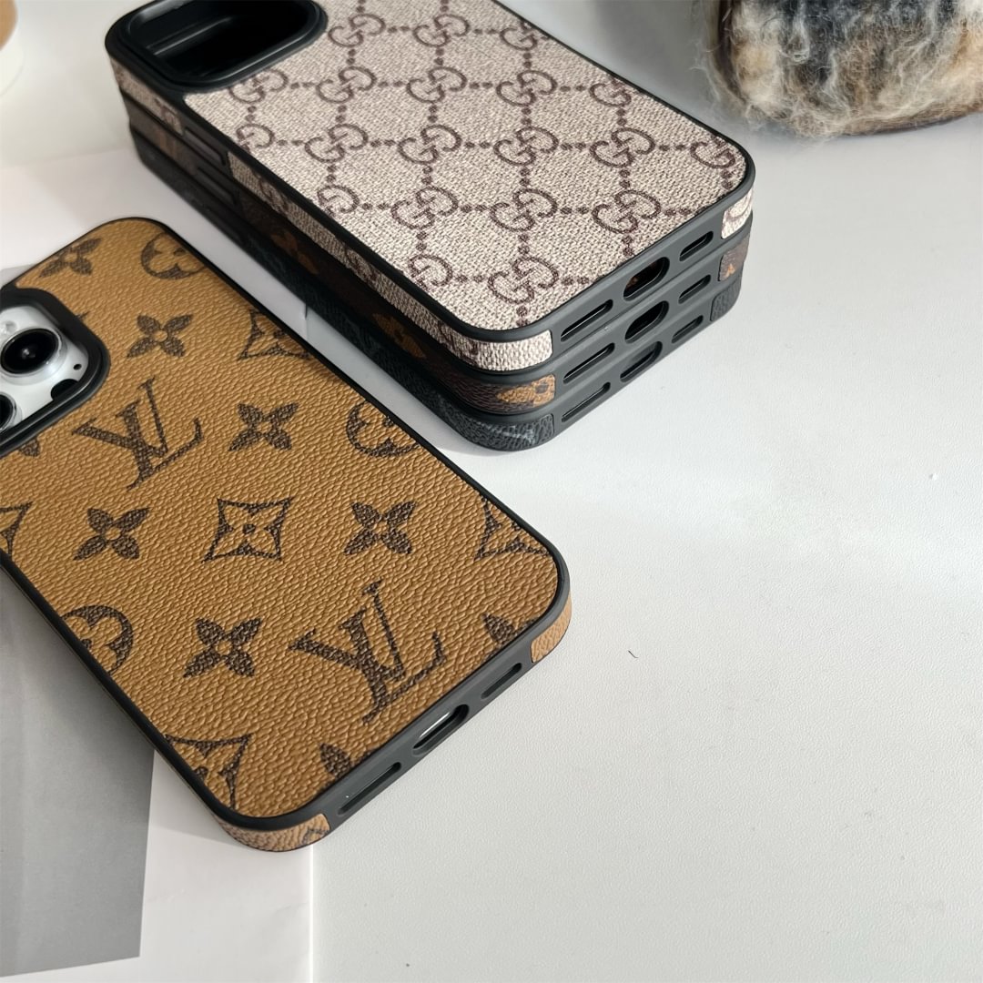 Luxury Brand Leather Case For iPhone Series