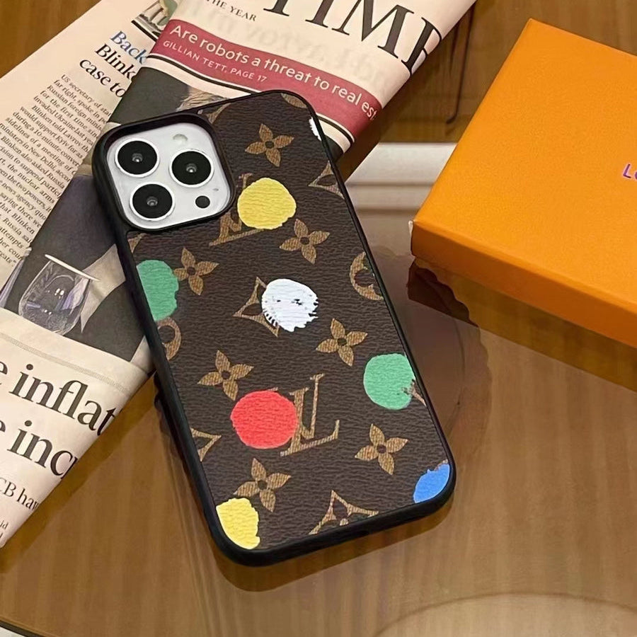 Luxury Multi-Color Monogram Phone Case for iPhone