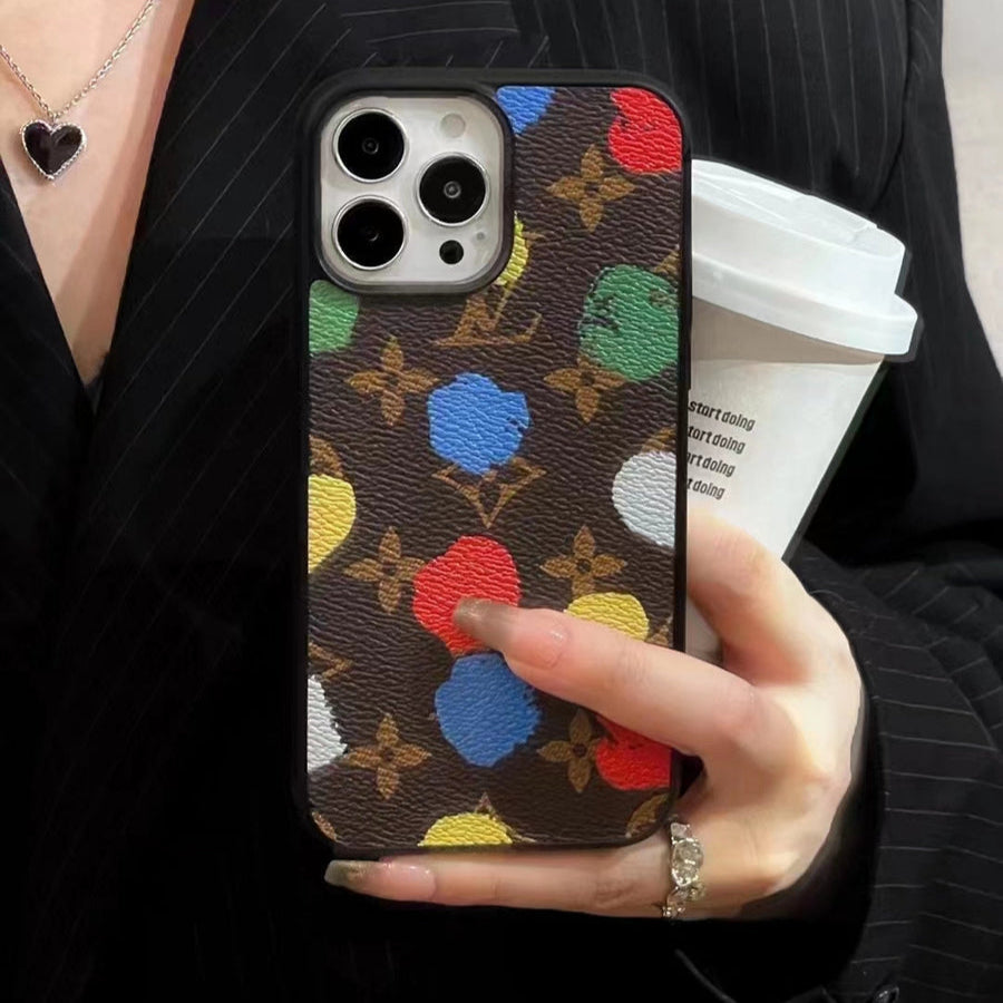 Luxury Multi-Color Monogram Phone Case for iPhone