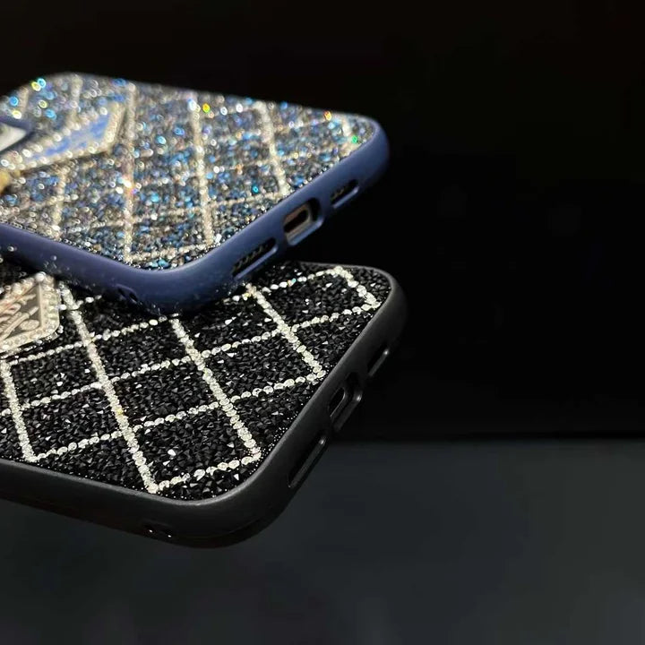 Prada Phone Case with Sparkling Rhinestones For iPhone 14-18 Pro & Pro Max