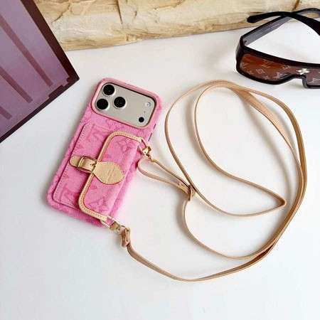 Luxury LV Monogram Case With Strap for iPhone 12-18 Pro & Pro Max