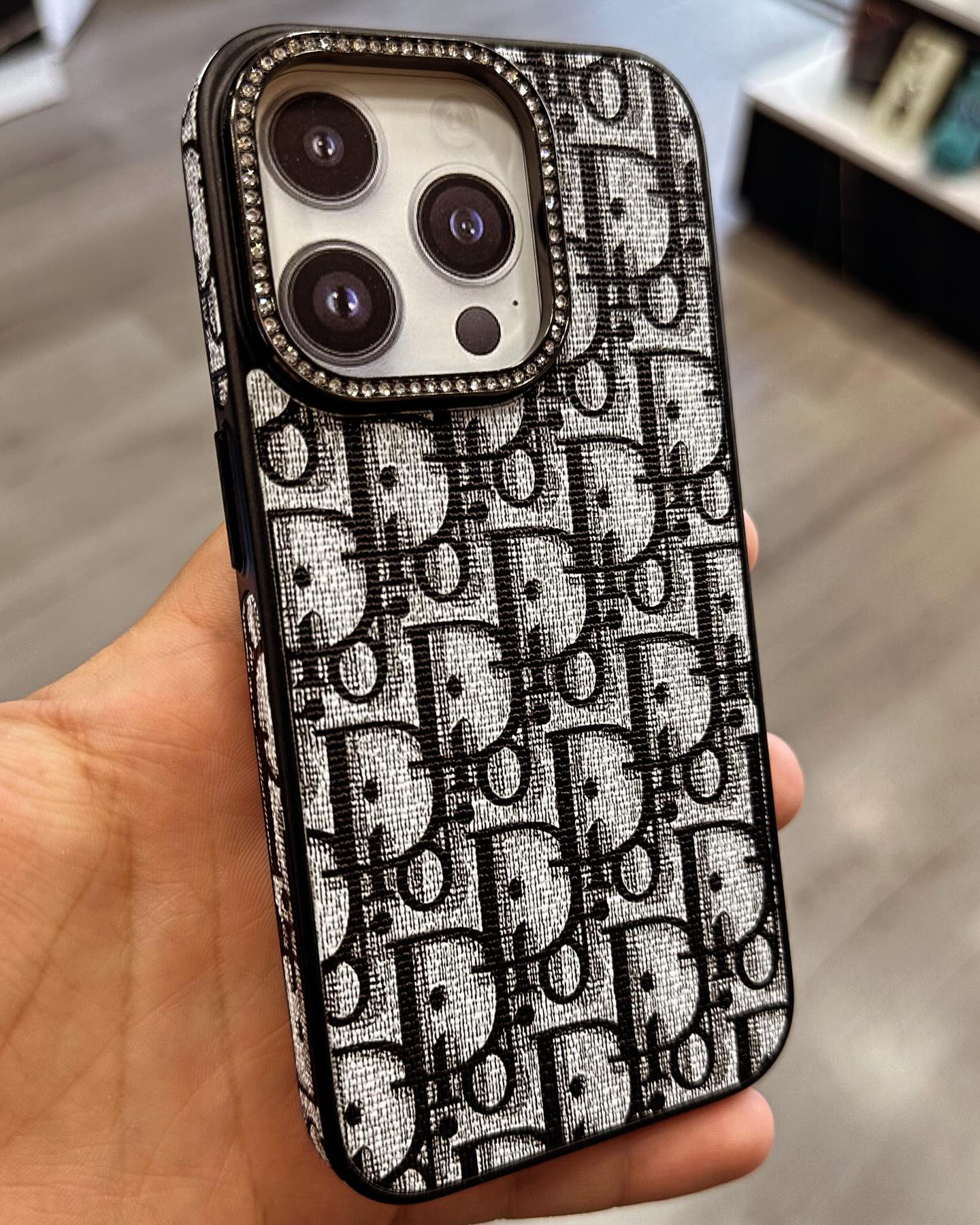 Luxury Brand Vertical Belt Stitched Case Cover For iPhone