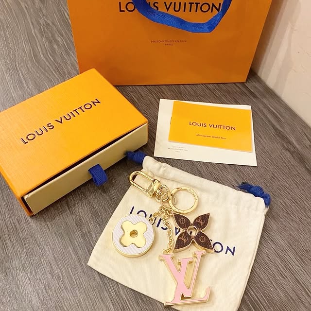 Luxury Inspired Monogram Bag Charm & Keychain