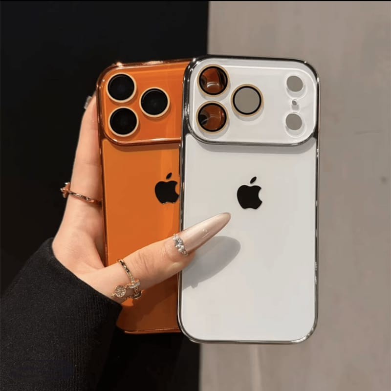 GLASS CAMERA LENS SHELL CASE FOR IPHONE 17 / 16 / 15 / 14