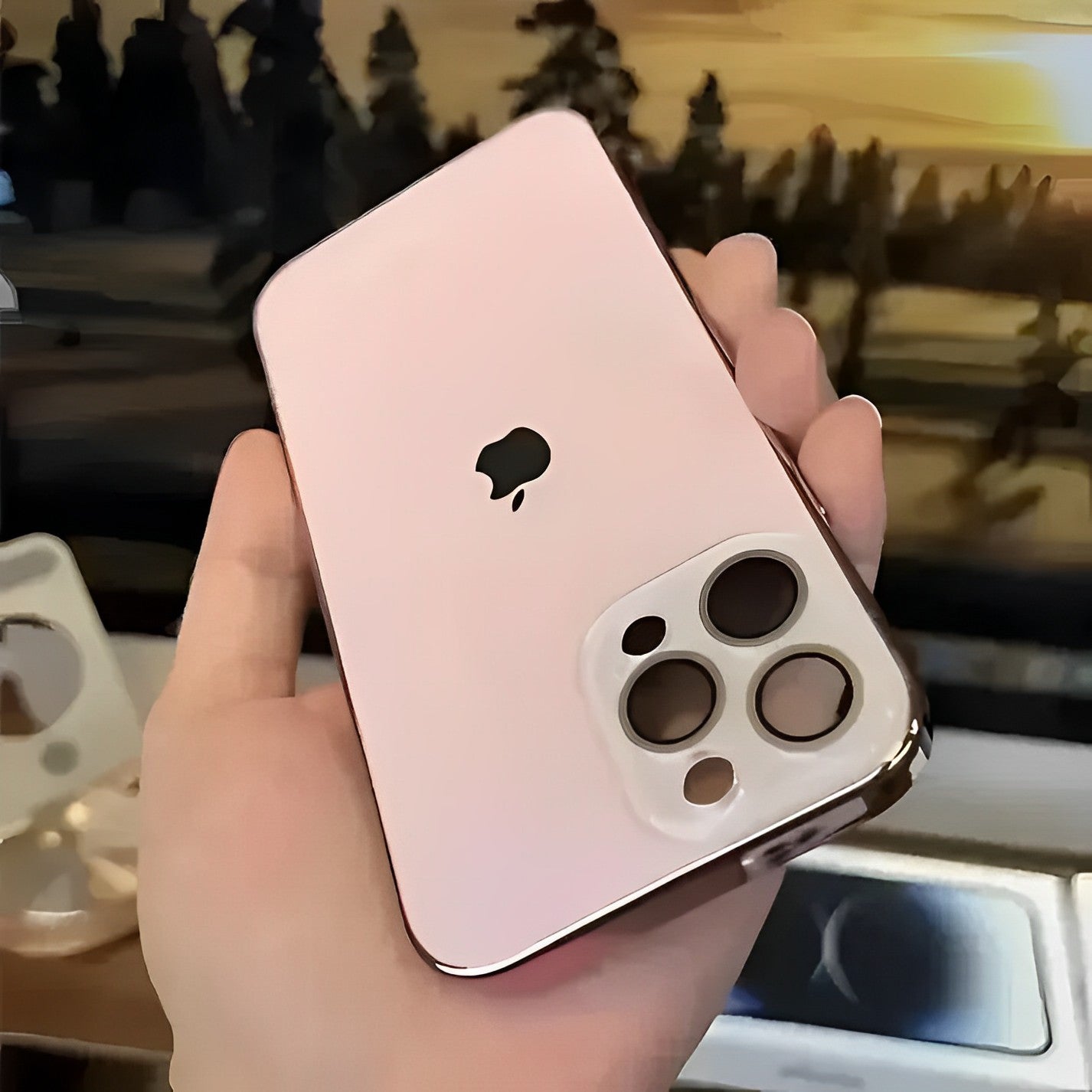 GLASS CAMERA LENS SHELL CASE FOR IPHONE 13 TO 12
