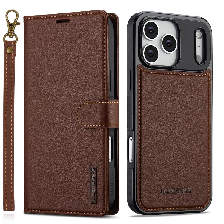 Detachable Magsafe PU Phone Case with Lanyard For iPhone 17 / 16 / 15 / 14