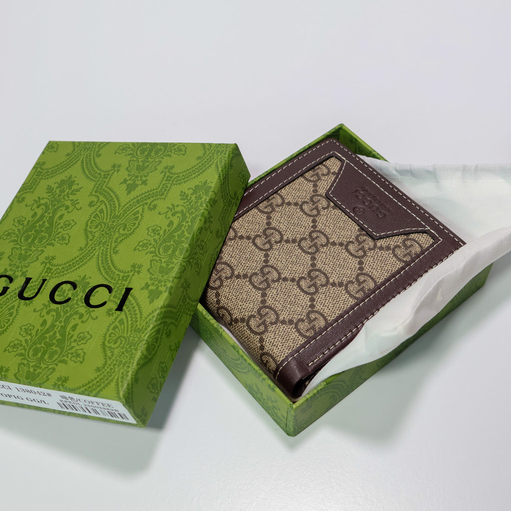 Elegance Leather Wallet Canvas