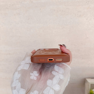 Stylish iPhone LE Brown Case For Iphone 12-17
