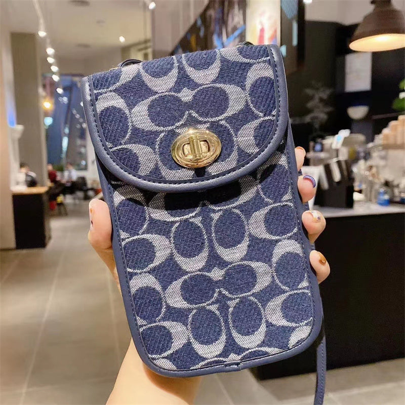 Elegant Coach genuine leather crossbody bag