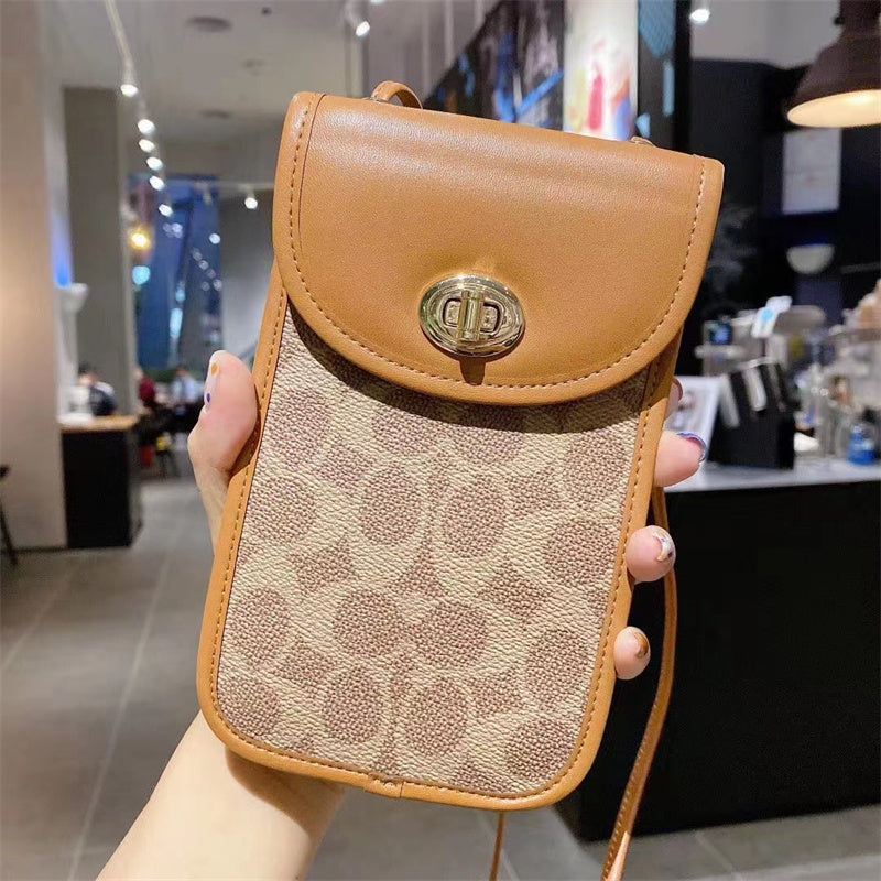 Elegant Coach genuine leather crossbody bag