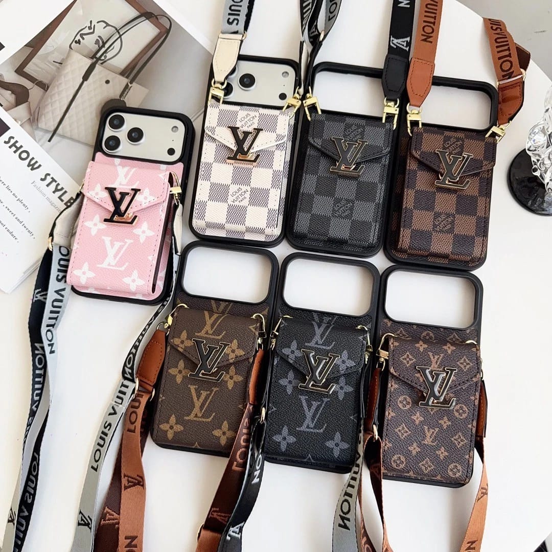 Leather Wallet Card Holder Phone Case For iPhone 12-17 Series