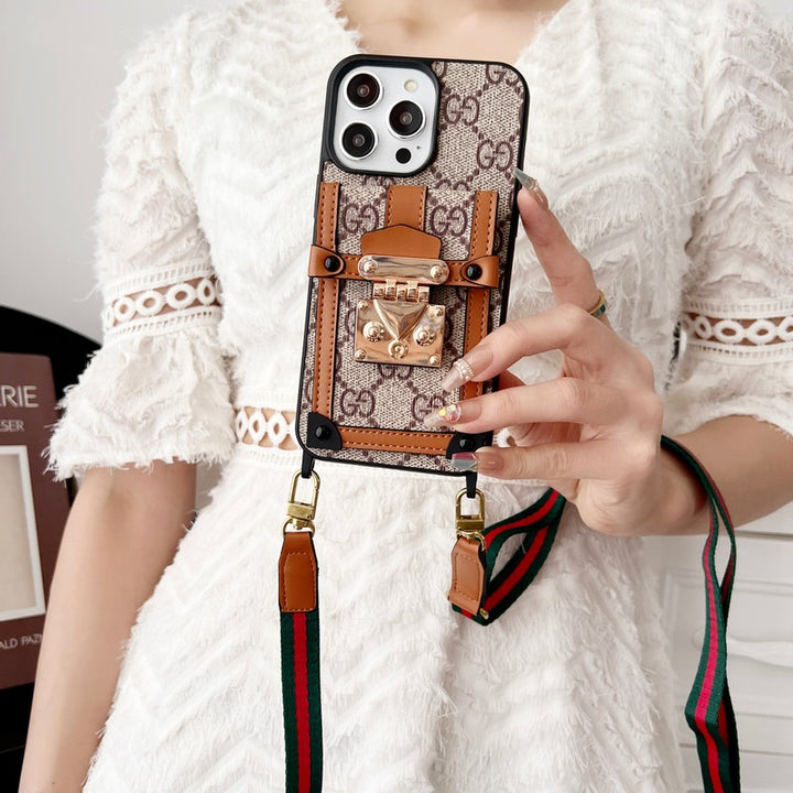CARD BAG CHAIN CLASSIC IPHONE CASE