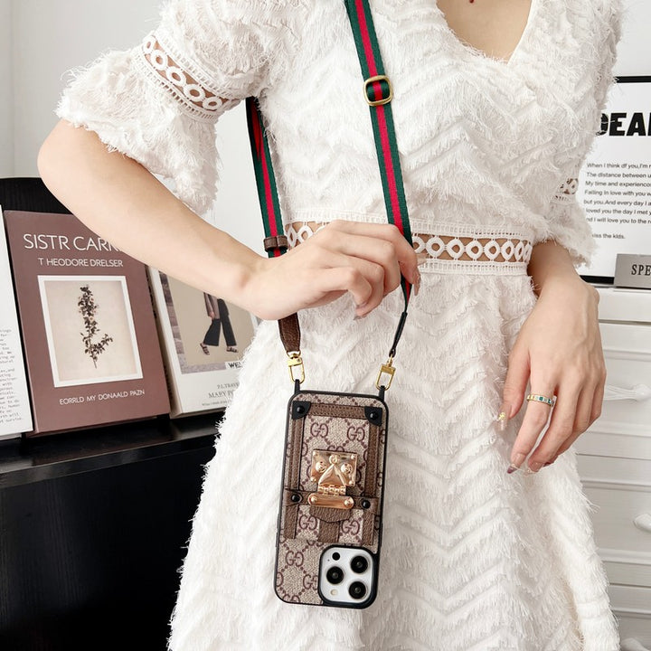 CARD BAG CHAIN CLASSIC IPHONE CASE