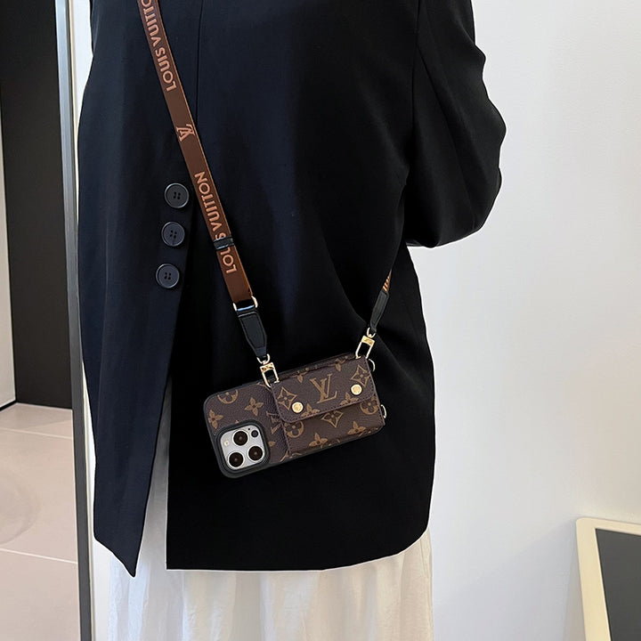 Lou Card Bag Chain Brown iPhone Case Roxy New 2