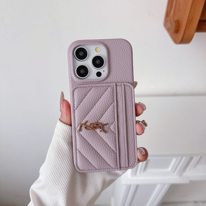 Saint Card Bag Leather iPhone Case