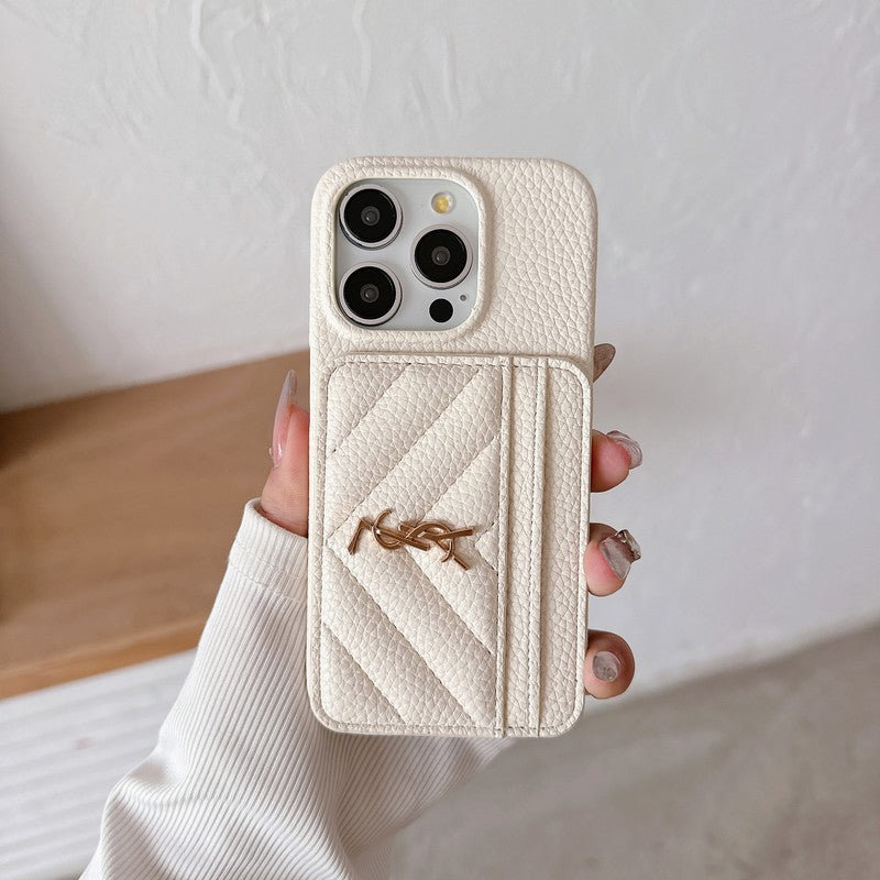 Saint Card Bag Leather iPhone Case