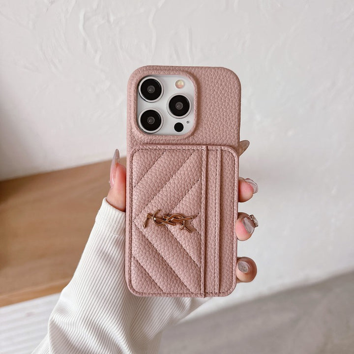 Saint Card Bag Leather iPhone Case