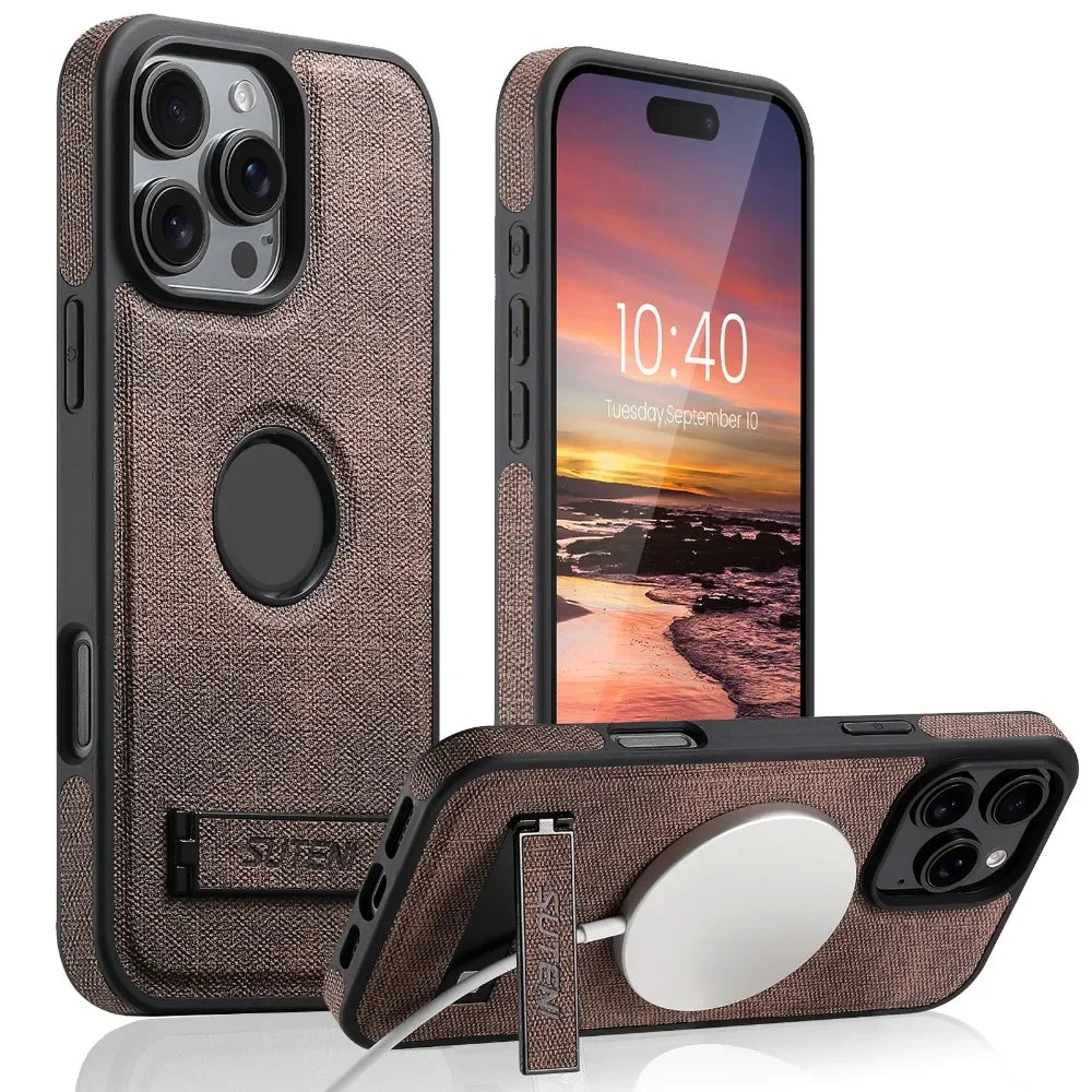Cowboy Patterned Leather Phone Case for iPhone 16 15 14