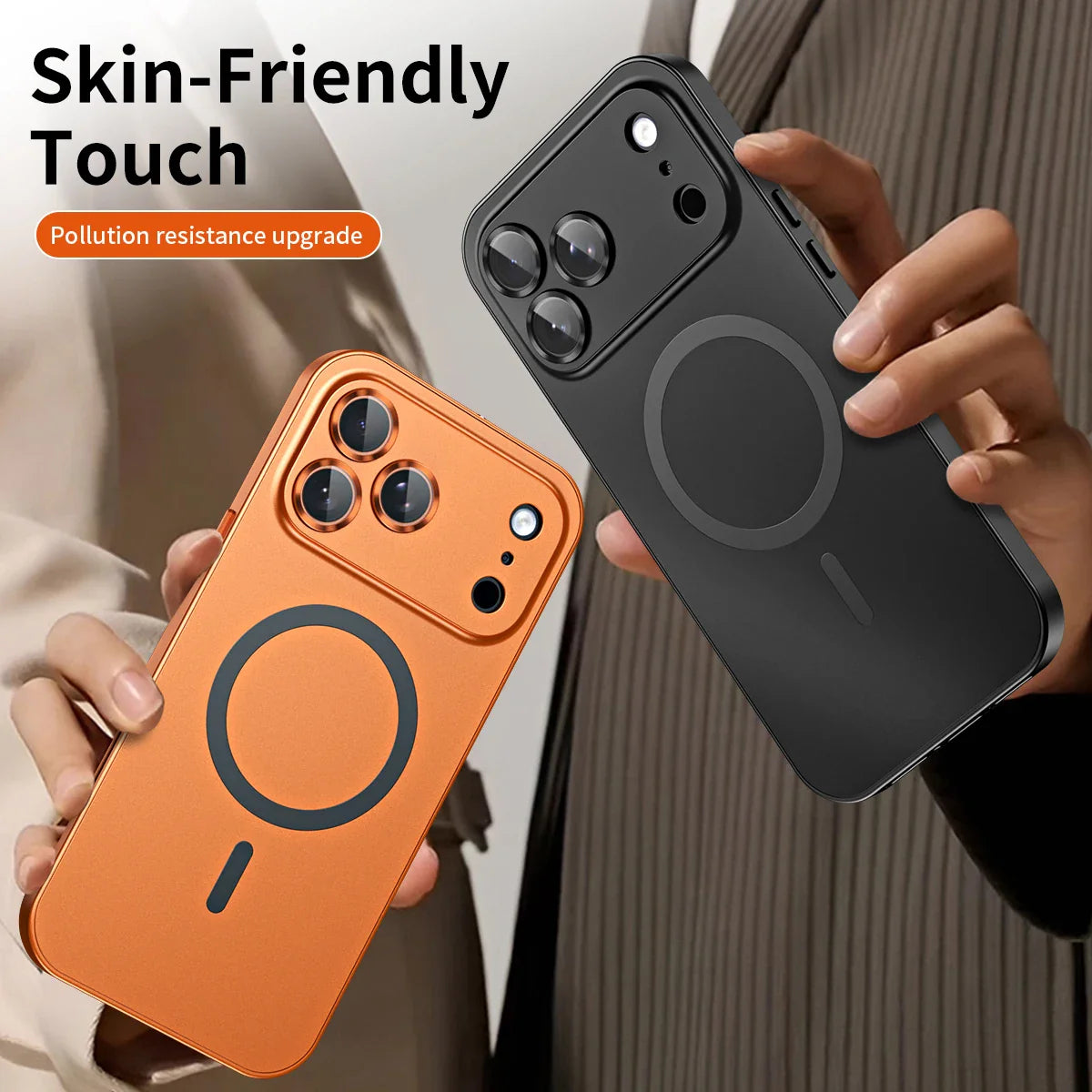 Luxurious Aluminium Magnetic Phone Case Lens Glass Protective For iPhone 17/ 16/ 15/ 14