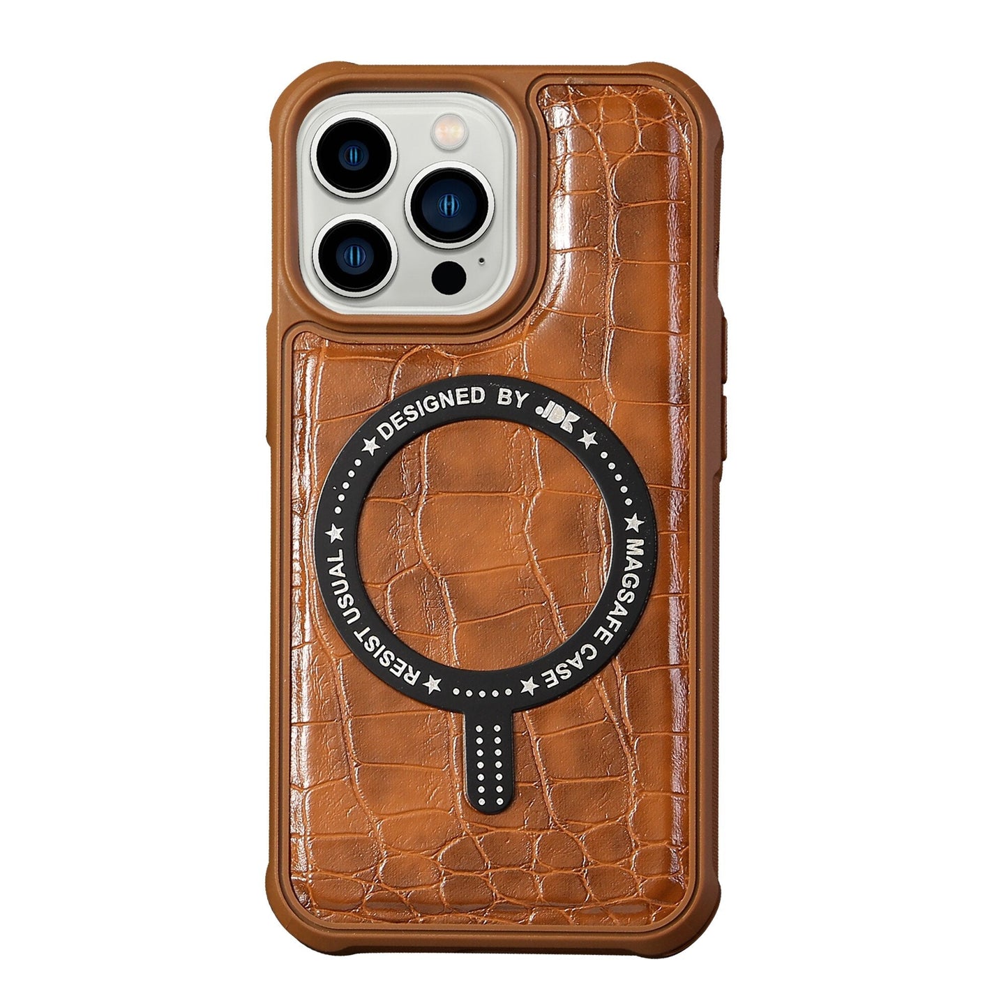 Magnetic Leather Case For iPhone 14 13 12 series - theroxymob