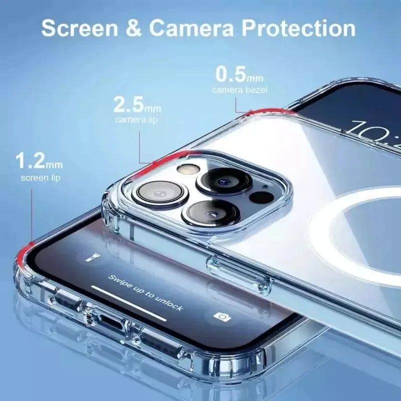 Clear Magsafe Cover for Iphone 16 15 14