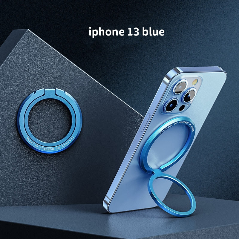 Magnetic Cell Phone Ring Holder MagSafe Removable For iPhone 14 13 - theroxymob