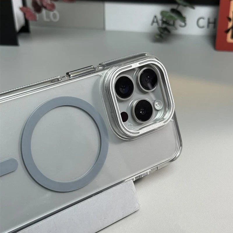 Magsafe Invisible Stand Phone Case For iPhone 16 / 15 / 14
