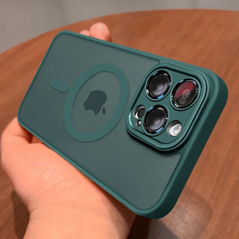 MAGSAFE MATTE ARMOR SHOCKPROOF CASE FOR IPHONE 16 15 14