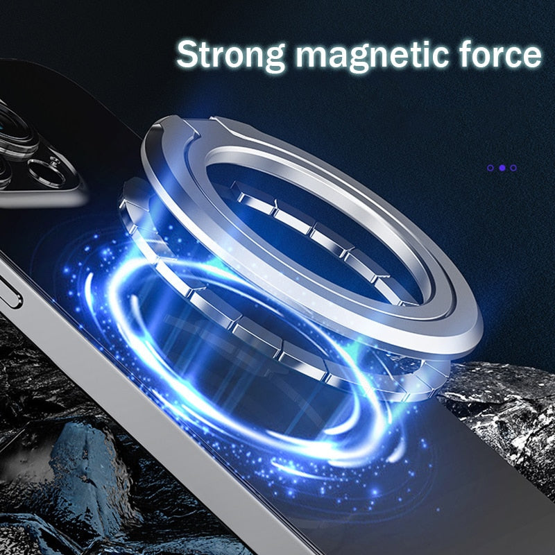 Magnetic Cell Phone Ring Holder MagSafe Removable For iPhone 14 13 - theroxymob