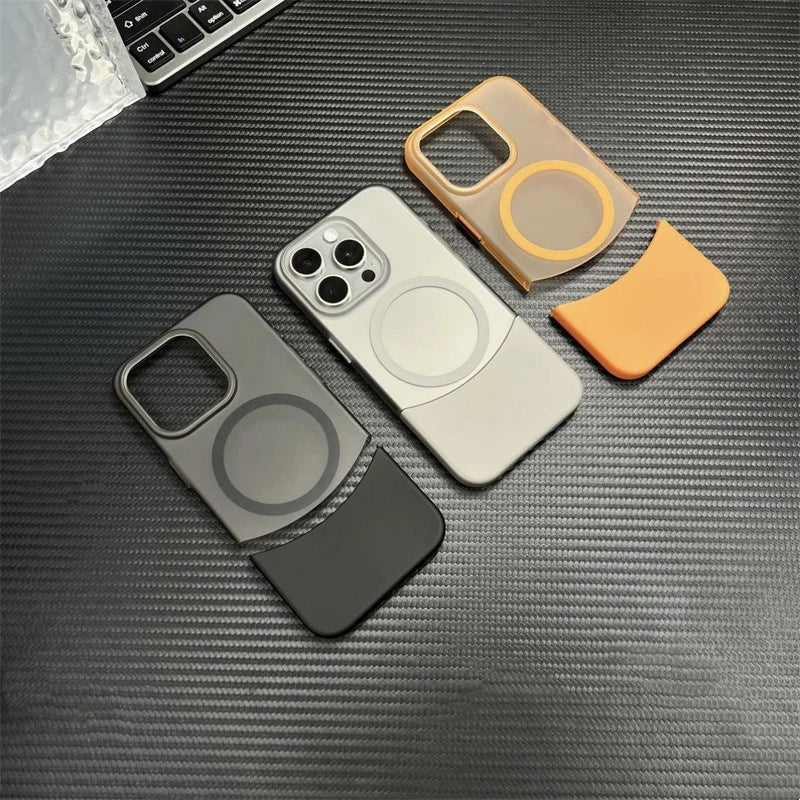 Frosted 2 in 1 MagSafe Phone Case for iPhone 15 Series