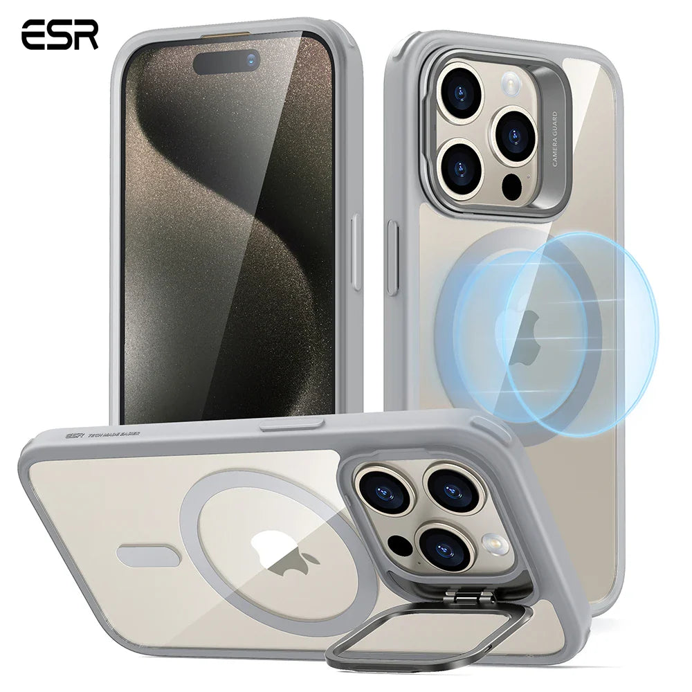 ESR Magsafe Case Classic Hybrid Case With Camera Kickstand for iPhone 15 Series