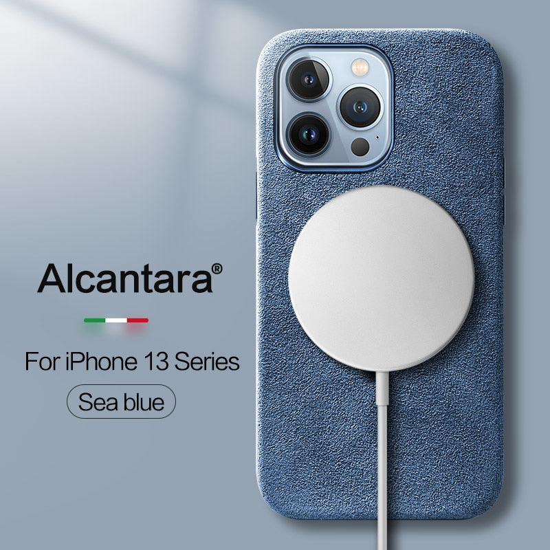 Magsafe Wireless Charger Leather Cover Genuine for iPhone 14 /13/12