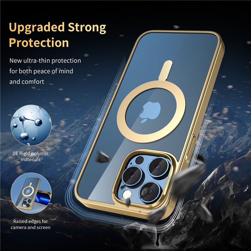 Magnetic MagSafe Clear Case for iPhone 14 series - theroxymob