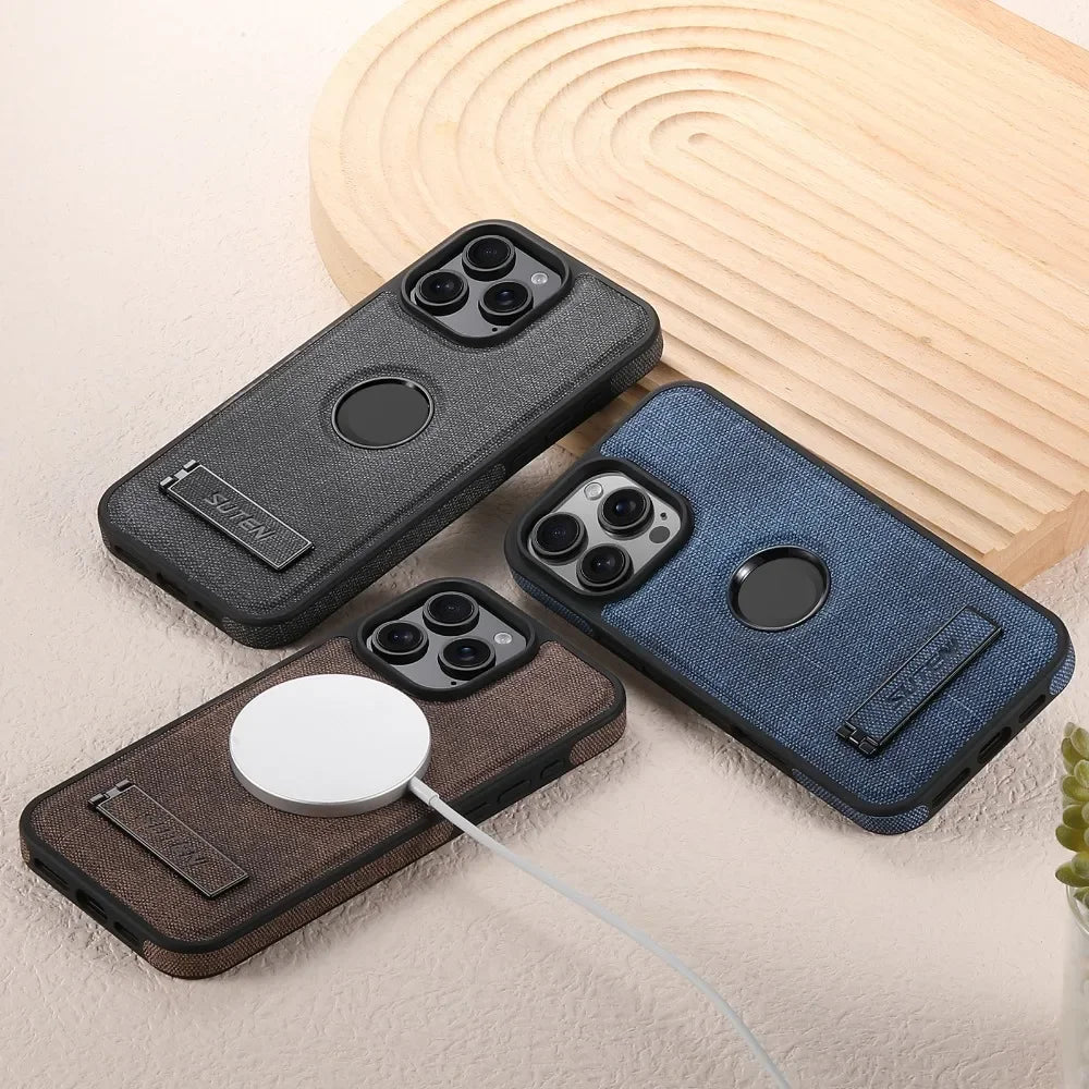 Cowboy Patterned Leather Phone Case for iPhone 16 15 14