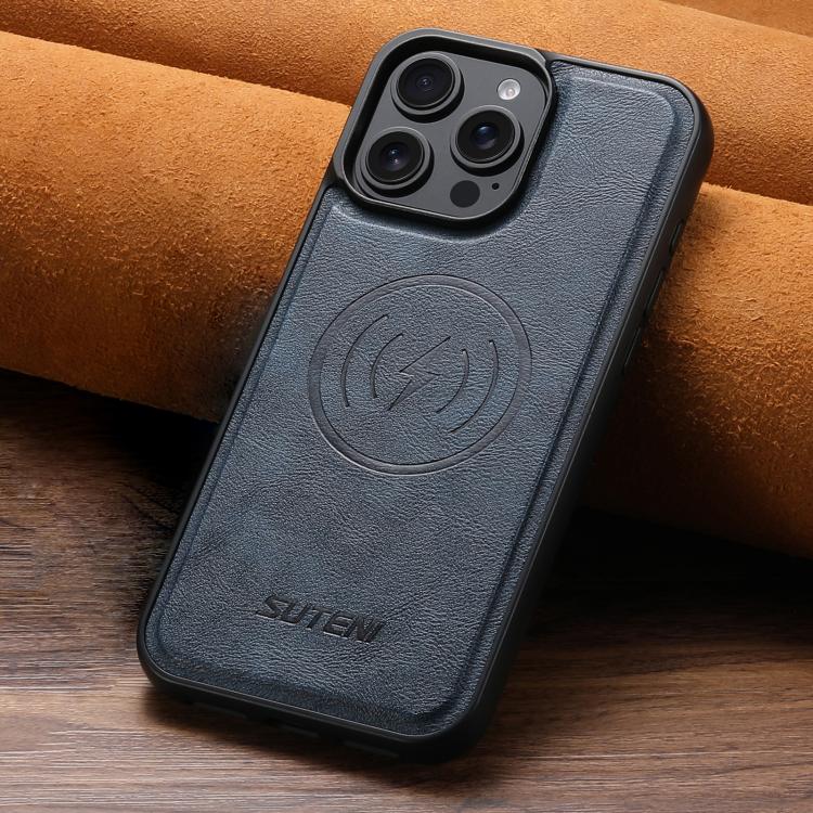 Cowhide Leather Magnetic Phone Case For iPhone 12-18 Series