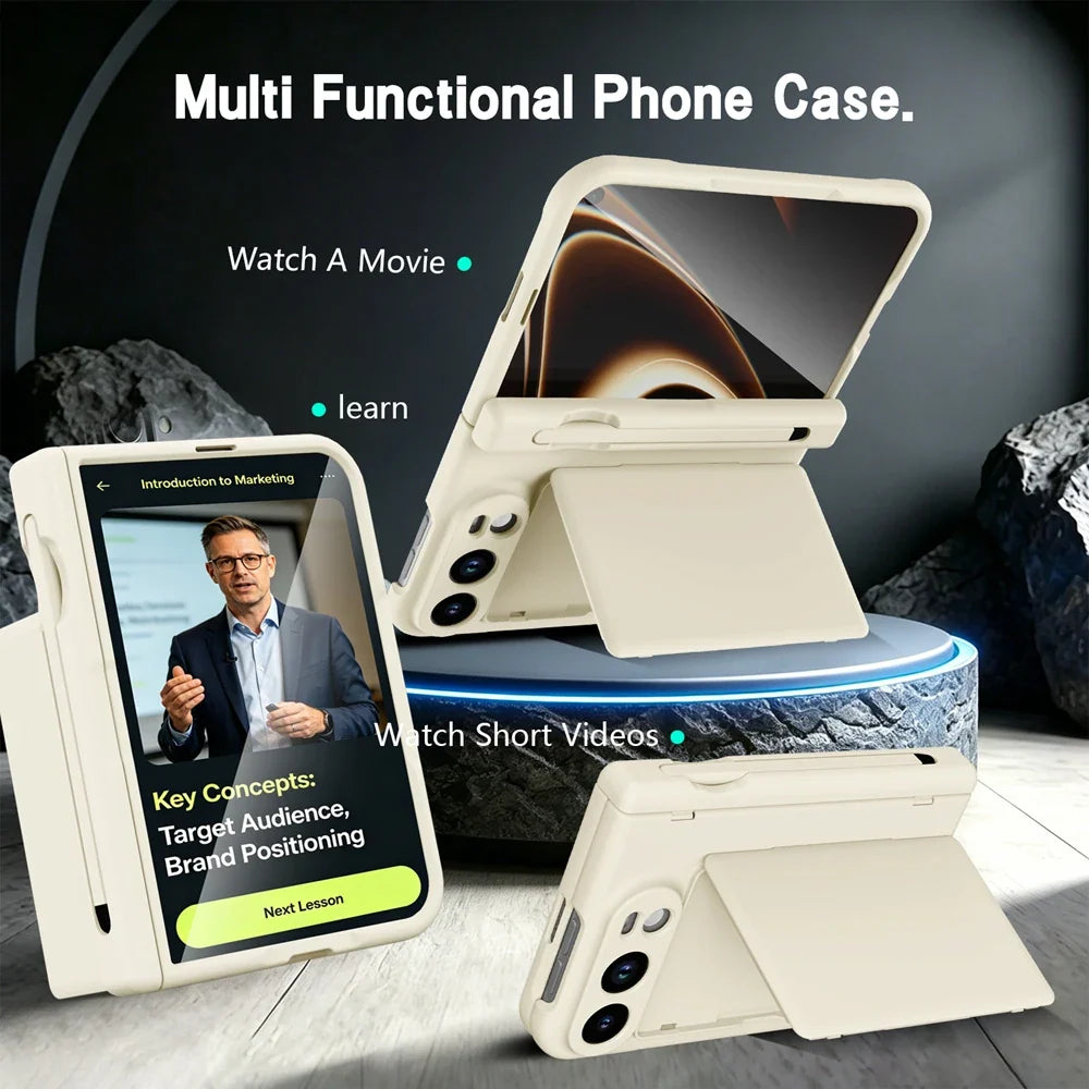 Hinge Wallet Stand Case for iPhone Duo