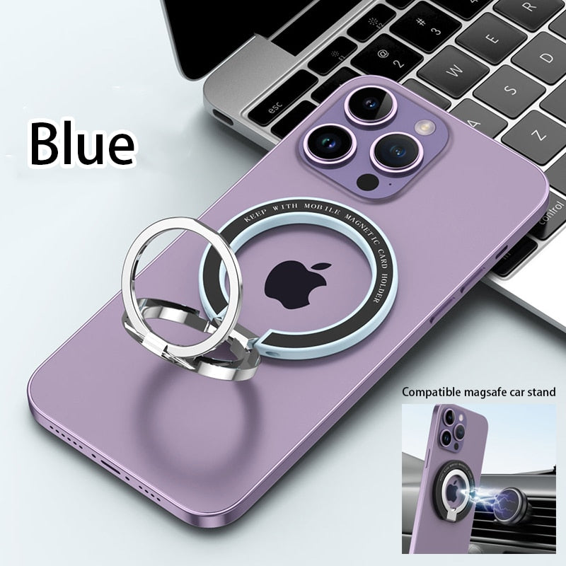 Magnetic Cell Phone Ring Holder MagSafe Removable For iPhone 14 13 - theroxymob