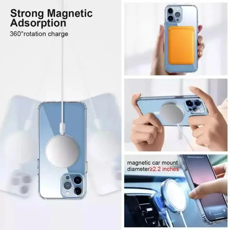 Clear Magsafe Cover for Iphone 16 15 14