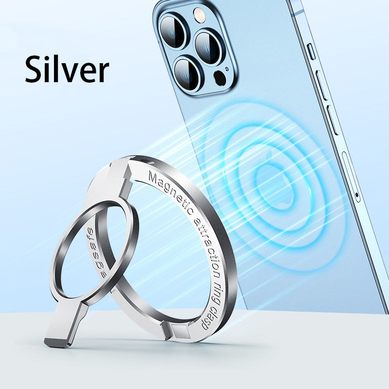 Magnetic Cell Phone Ring Holder MagSafe Removable For iPhone 14 13 - theroxymob