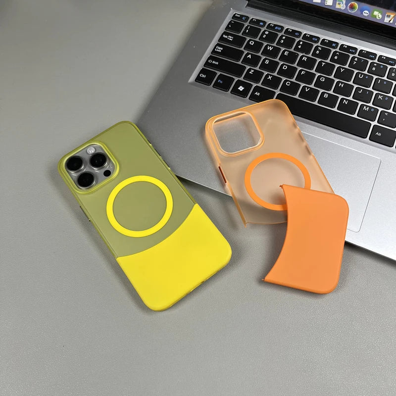 Frosted 2 in 1 MagSafe Phone Case for iPhone 15 Series