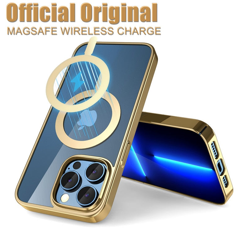 Magnetic MagSafe Clear Case for iPhone 14 series - theroxymob