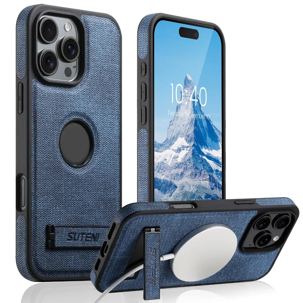 Cowboy Patterned Leather Phone Case for iPhone 16 15 14
