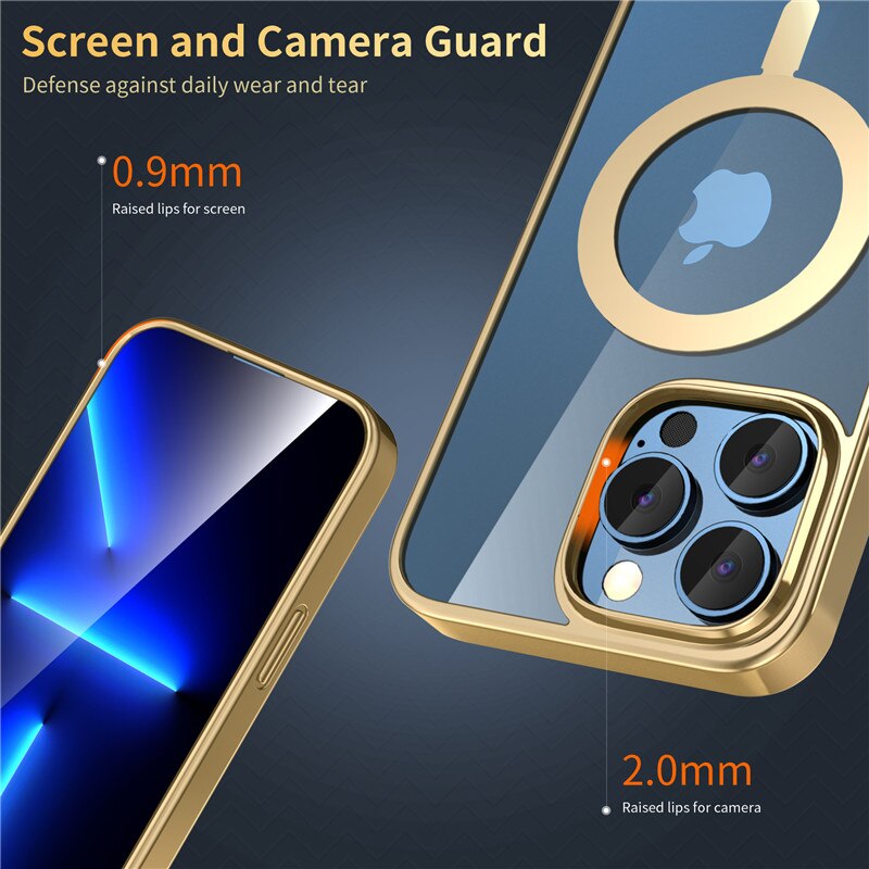 Magnetic MagSafe Clear Case for iPhone 14 series - theroxymob