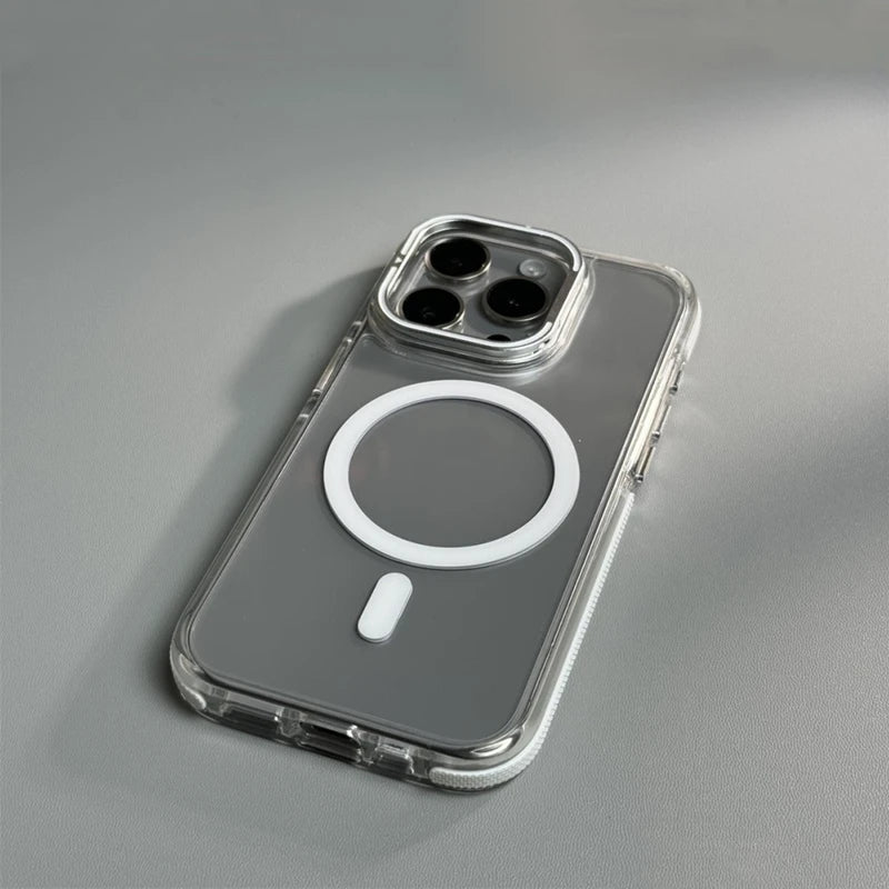 Magsafe Invisible Stand Phone Case For iPhone 16 / 15 / 14