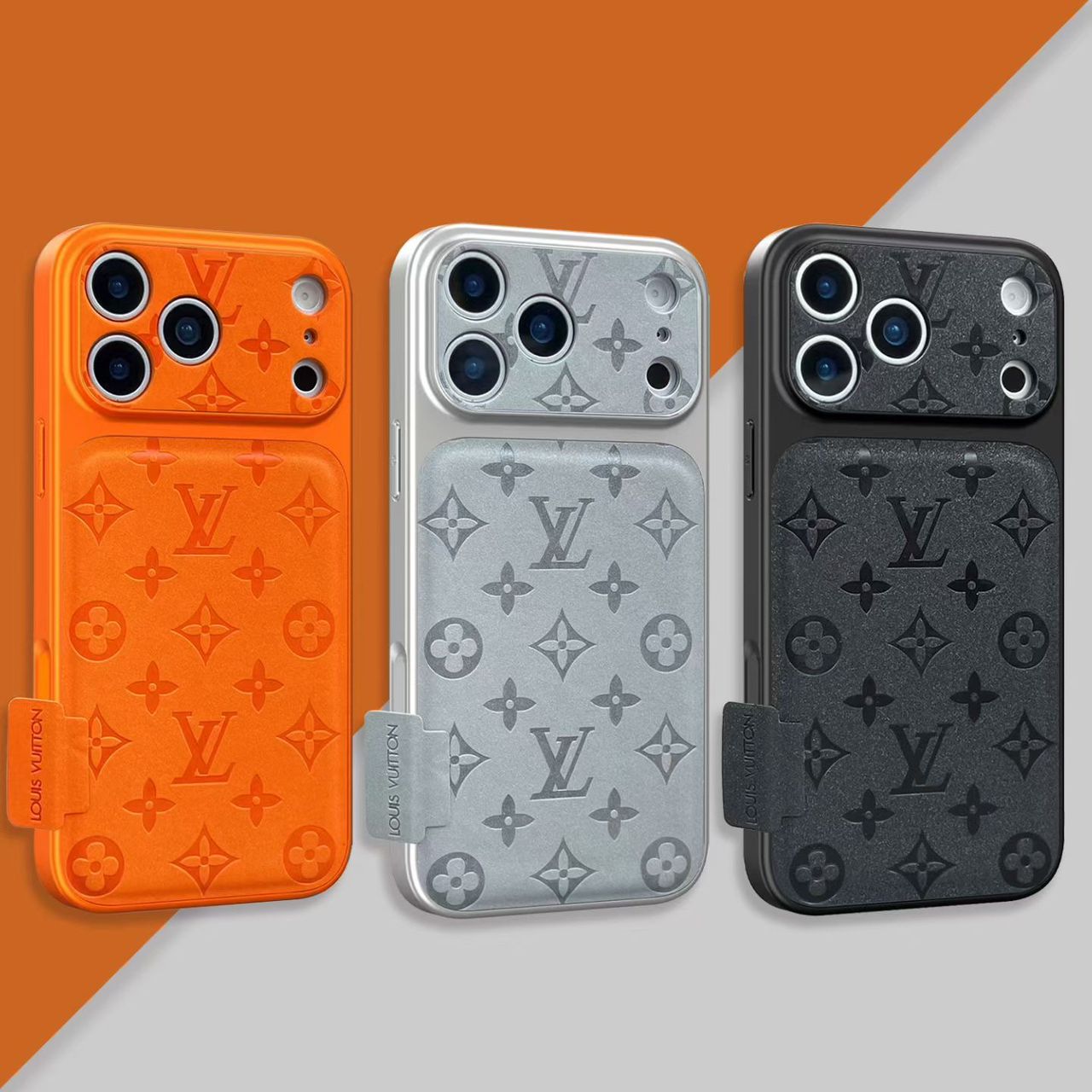 Premium Monogram LV Leather Case For iPhone 14-17 Series