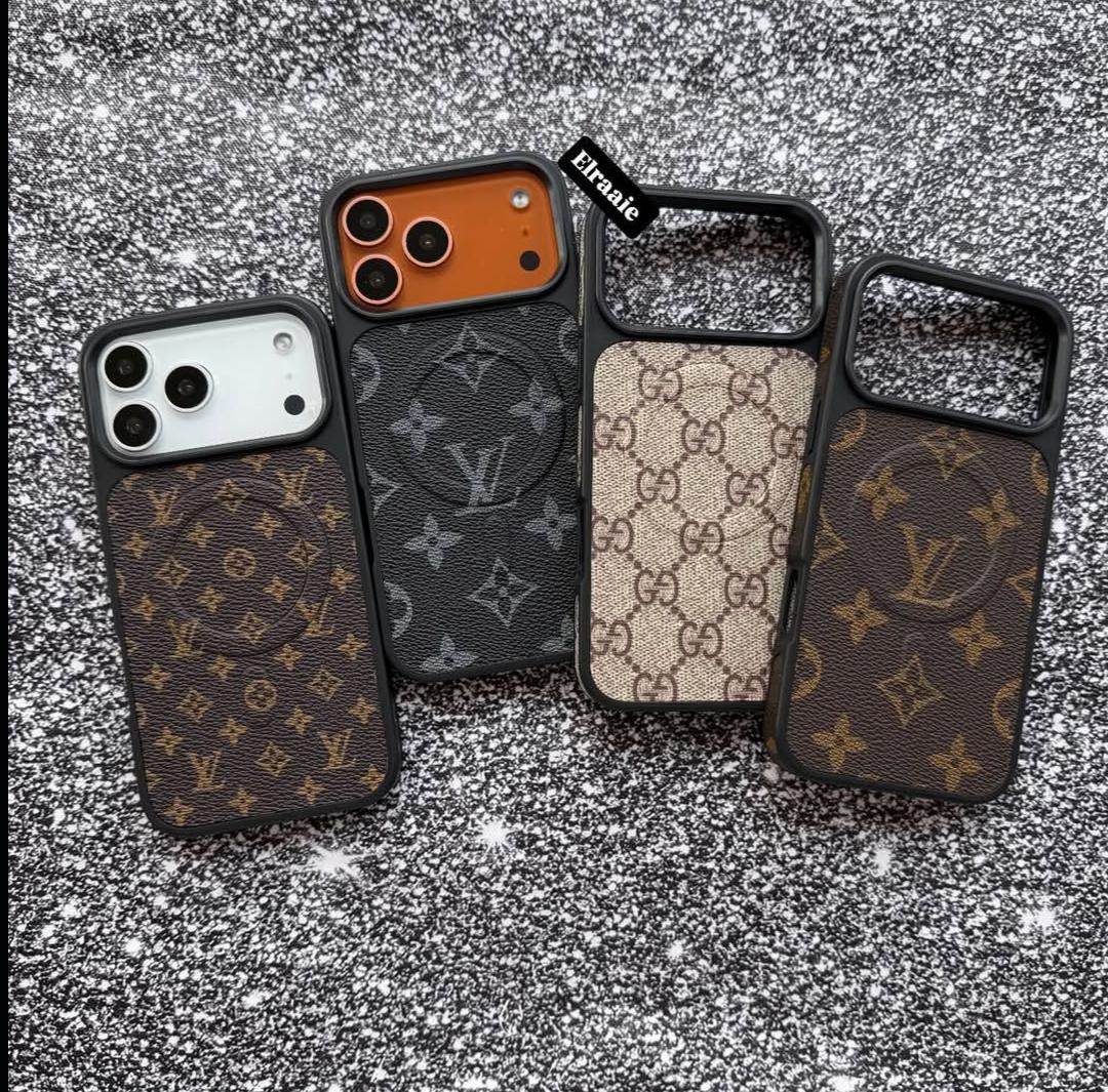 Premium Monogram MagSafe Case for iPhone 12-17 Series