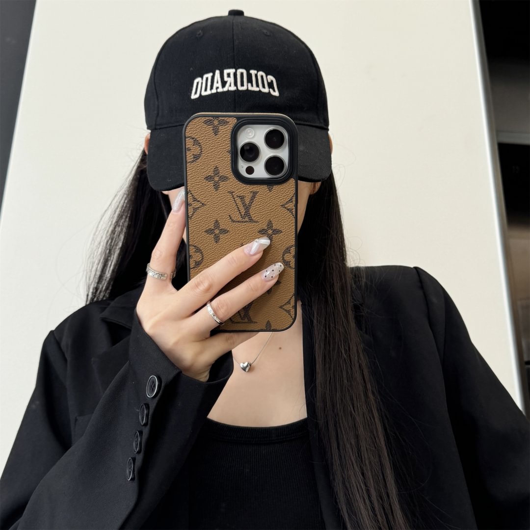 Luxury Brand Leather Case For iPhone Series