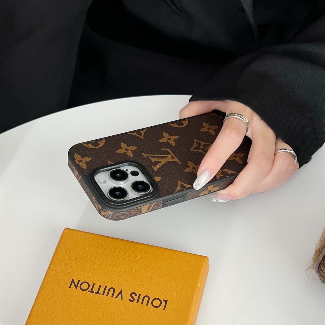 Luxury Brand Leather Case For iPhone Series