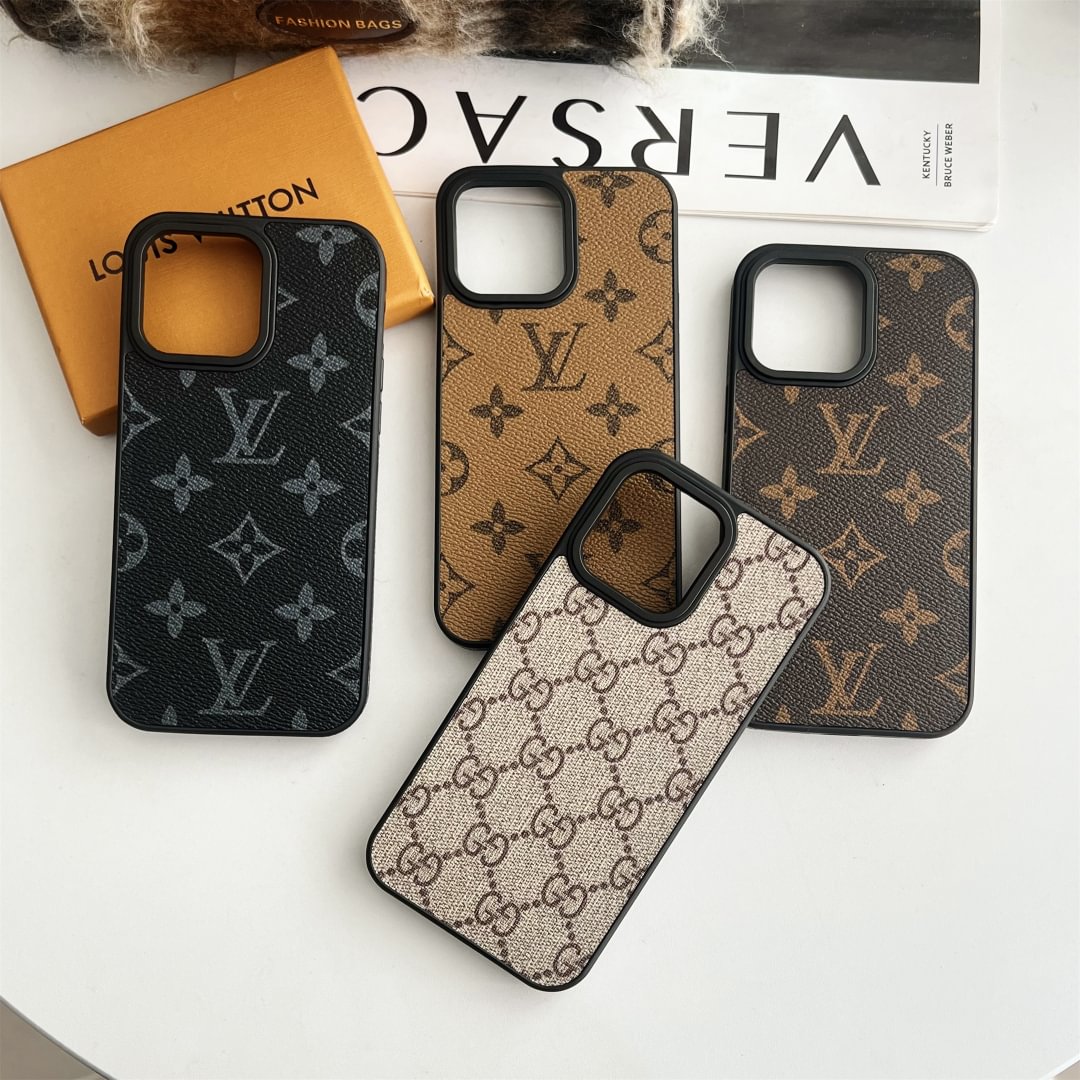 Luxury Brand Leather Case For iPhone Series