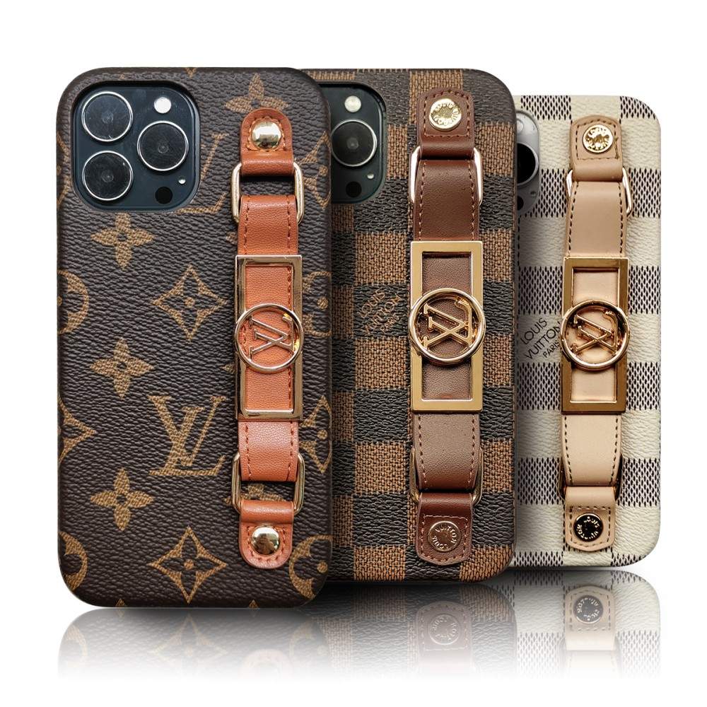 LUXURY LEATHER WRIST BAND IPHONE CASE
